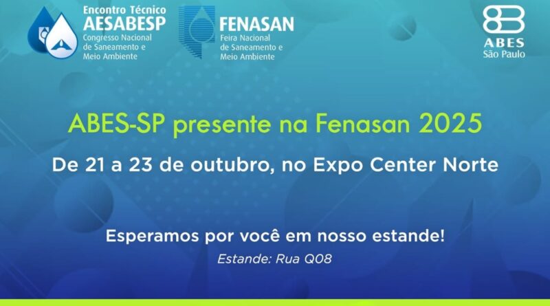 ABES-SP lança 5ª ed. de "Abastecimento de Água" na Fenasan
