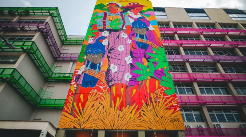 Juiz de Fora ganha nova obra de arte em grande escala do artista Wes Gama