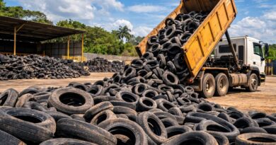 Importadores recolhem 384 mil toneladas de pneus em 2025
