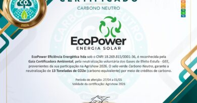 Neutralização de GEE: EcoPower é certificada na Agrishow
