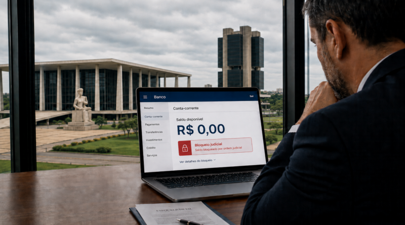 Conta bloqueada judicialmente exige resposta rápida