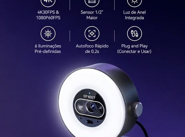 EMEET lança S600L no Brasil para criadores e streamers