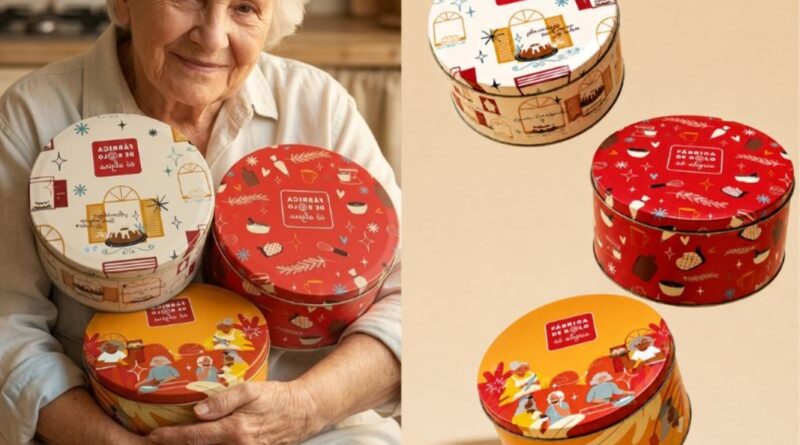 Vó Alzira traz latas colecionáveis para o Dia das Avós