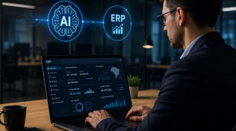 Uso de IA dobra em empresas brasileiras e impulsiona o ERP