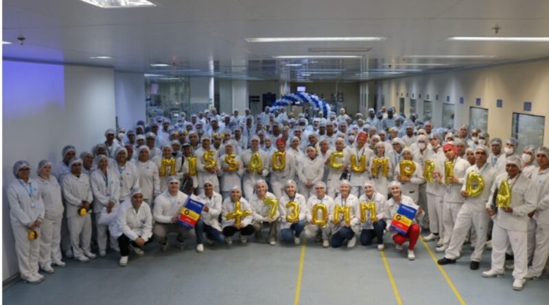 Teuto bate recorde e produz 741 milhões de unidade