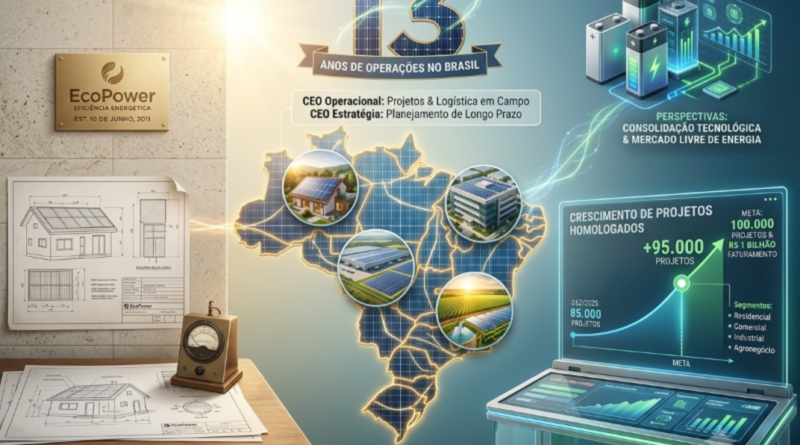 EcoPower comemora 13 anos no mercado de energia solar