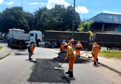 Prefeitura de Manaus intensifica manutenção asfáltica na avenida Autaz Mirim e fortalece mobilidade na zona Leste