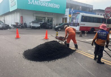 Prefeitura de Manaus intensifica recuperação asfáltica no bairro Redenção e reforça melhorias na mobilidade urbana