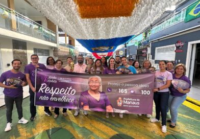 Prefeitura de Manaus leva ações do ‘Junho Violeta’ às Ruas da Copa e reforça combate à violência contra a pessoa idosa