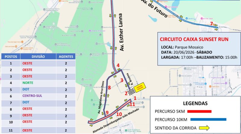 Prefeitura realiza monitoramento do trânsito para corridas de rua neste fim de semana em Manaus