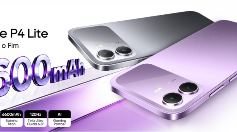 P4 Lite da realme chega ao Brasil com bateria de 6.600 mAh