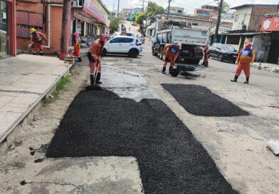 Prefeitura de Manaus intensifica recuperação asfáltica no bairro Lírio do Vale e melhora mobilidade na zona Centro-Oeste