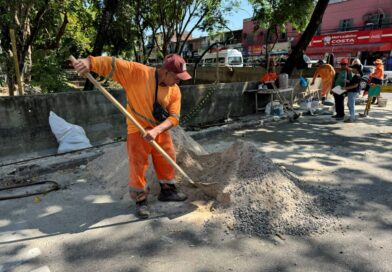 Prefeitura de Manaus avança com reconstrução de passeio público na rua Ouro Preto e reforça segurança para pedestres no bairro Coroado