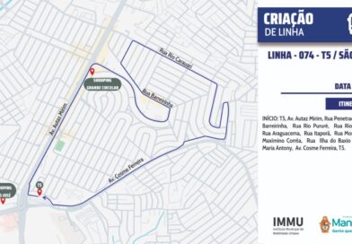 Prefeitura cria linha 074 para ampliar atendimento do transporte coletivo na zona Leste de Manaus