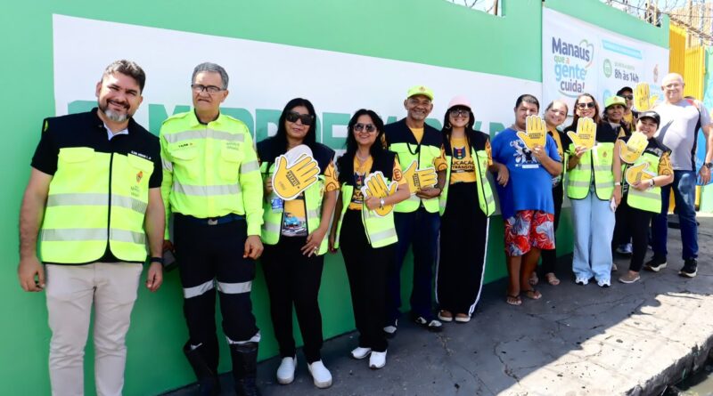 Prefeitura leva ações de mobilidade durante programa ‘Manaus que a Gente Cuida’ no Colônia Terra Nova