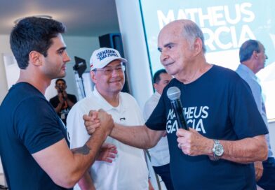 Eduardo Braga incentiva participação dos jovens na política durante encontro com Mateus Garcia