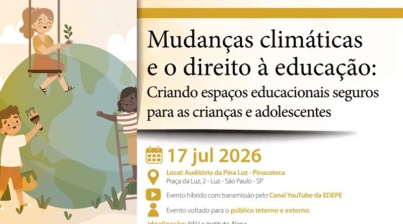 Evento discute escolas resilientes às mudanças climáticas