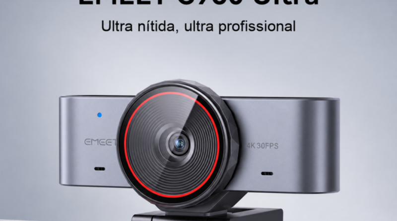EMEET lança webcam 4K flagship C960 Ultra no Brasil