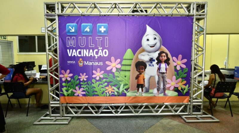 Prefeitura de Manaus inicia campanha para atualização vacinal de crianças e adolescentes