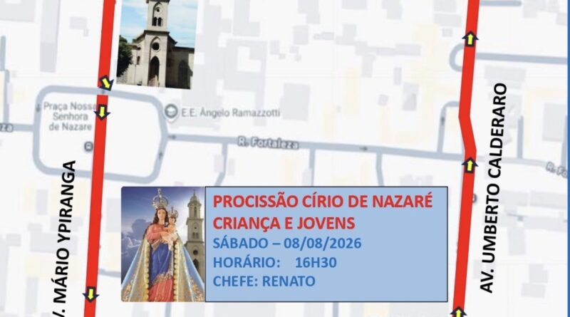 Prefeitura de Manaus realiza operação especial de trânsito para o Círio das Crianças e Jovens neste sábado, 8/8