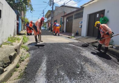 Prefeitura de Manaus intensifica recuperação asfáltica e transforma vias do Bairro da Paz