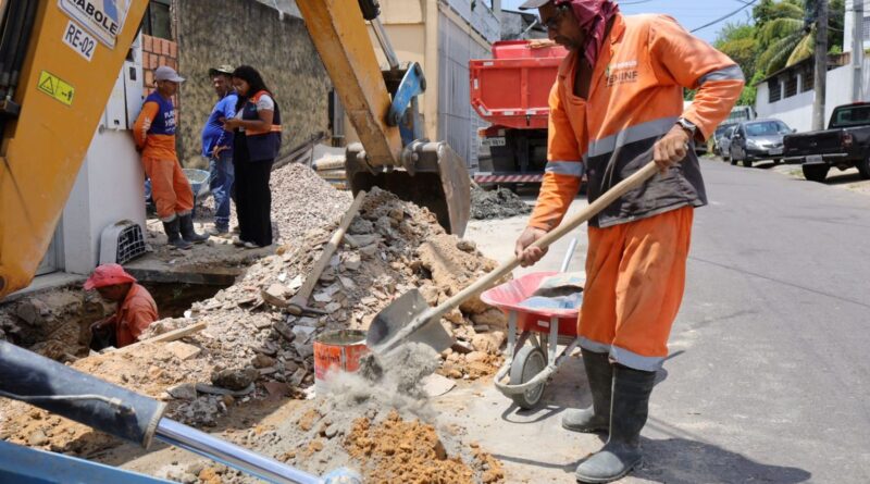 Prefeitura de Manaus avança na recuperação de galeria subterrânea e reforça drenagem no bairro Parque 10 de Novembro