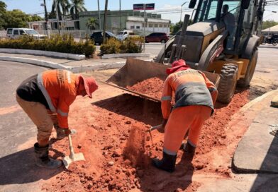 Prefeitura de Manaus avança em obra emergencial para recuperar galeria subterrânea no cruzamento das avenidas Constantino Nery e Darcy Vargas