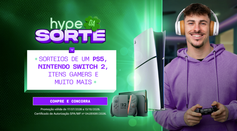 Hype Games distribui mais de 800 prêmios em ação para gamers