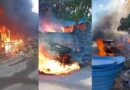 Incêndio em carro atinge casa no bairro Flores e mobiliza bombeiros em Manaus