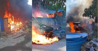 Incêndio em carro atinge casa no bairro Flores e mobiliza bombeiros em Manaus