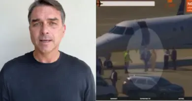 Flávio reage após vídeo de Moraes deixando jatinho de Vorcaro