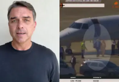 Flávio reage após vídeo de Moraes deixando jatinho de Vorcaro