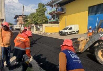Prefeitura de Manaus recupera rua Tancredo Neves e melhora mobilidade na zona Leste