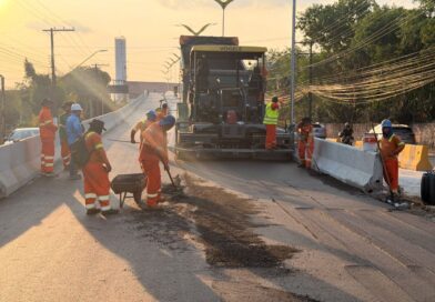 Prefeitura de Manaus conclui primeira faixa da alça viária do complexo viário ‘Passarão’ e acelera conclusão da segunda