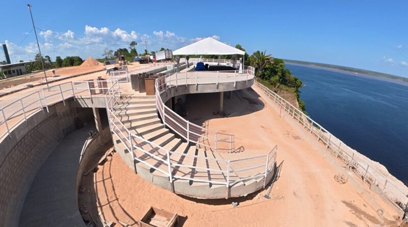 Parque Encontro das Águas Rosa Almeida entra em nova etapa com concretagem das ‘asas’ desenhadas por Niemeyer