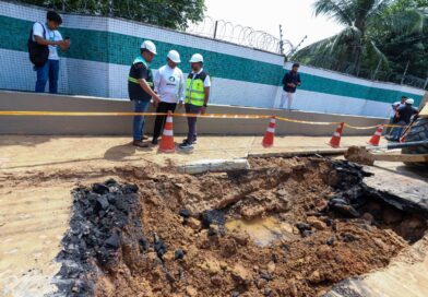 Prefeitura e Ageman monitoram ação emergencial em tubulações e apuram causa de rompimento na zona Oeste