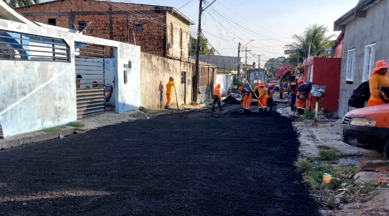 Prefeitura de Manaus recupera ruas São João e Izaura e melhora mobilidade no Zumbi dos Palmares