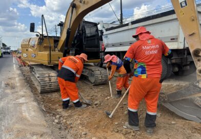 Prefeitura de Manaus inicia construção de retorno semafórico para facilitar acesso ao Parque São Pedro pela avenida Torquato Tapajós