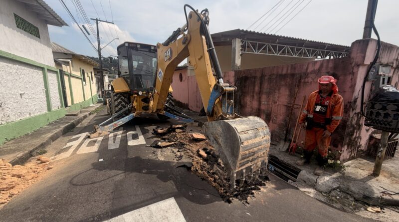 Prefeitura de Manaus recupera drenagem e reforça prevenção contra alagamentos no Japiim