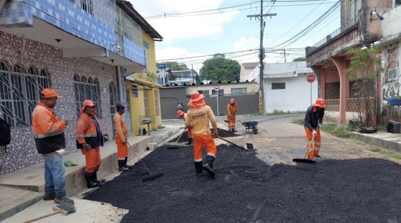 Prefeitura de Manaus recupera ruas do conjunto Eldorado e melhora circulação no Parque 10