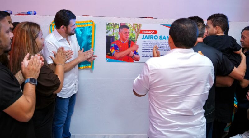 Prefeito Renato Junior inaugura ‘Espaço Multiuso Jairo Santos’ e eterniza legado de servidor