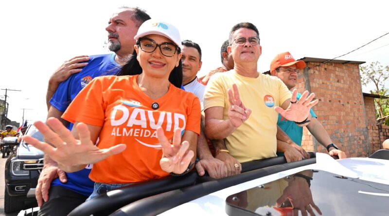 David e Dra. Shádia iniciam reta final da campanha pela Região Metropolitana com carreata em Iranduba