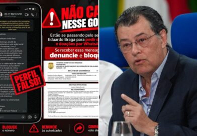 Criminosos usam nome e foto de Eduardo Braga para aplicar golpe contra senadores