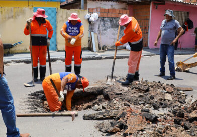 Prefeitura recupera drenagem após identificar instalação irregular em rua no São José Operário