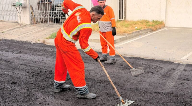 Prefeitura de Manaus transforma condições de tráfego com recapeamento na rua 3, no bairro Cidade Nova