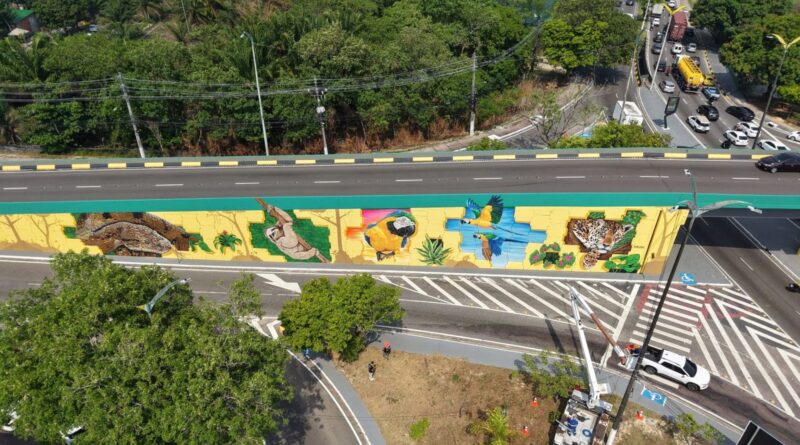 Prefeitura de Manaus avança com projeto de modernização do complexo viário Miguel Arraes com melhorias em iluminação, quadra e passeio