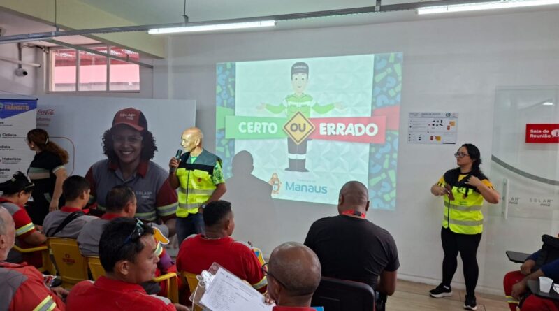 Prefeitura de Manaus leva projeto ‘Condutor Consciente’ a colaboradores da Solar Coca-Cola