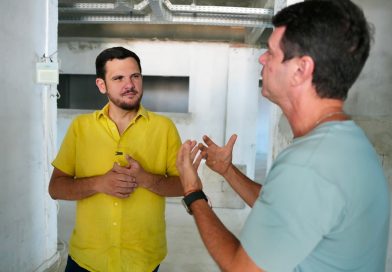 Prefeito Renato Junior vistoria obras do Caps no Lago Azul com 60% de execução e garante ampliação da rede de atenção psicossocial do município