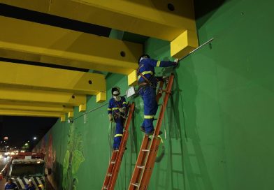 Prefeitura de Manaus reforça iluminação do viaduto Antônio Simões com projetores de LED e amplia segurança viária