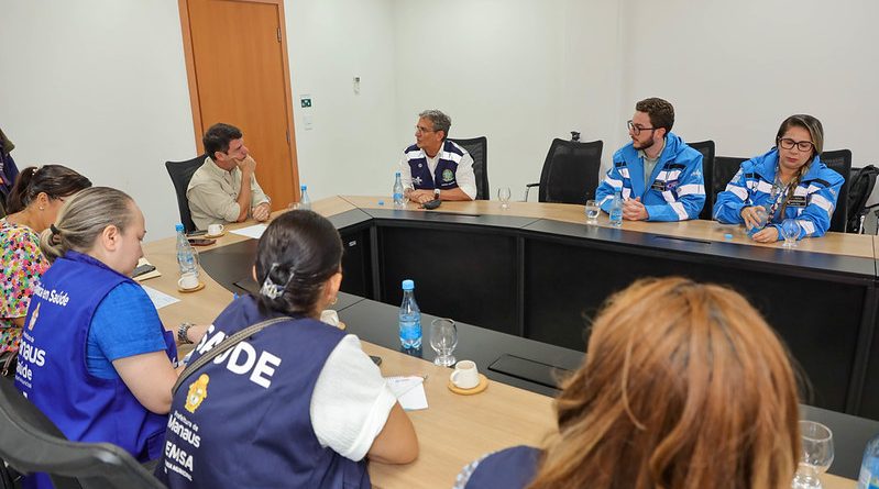 Prefeitura de Manaus reúne com a Força Nacional do SUS e apresenta demandas para reforçar assistência à saúde diante das queimadas e da estiagem que atingem o Amazonas